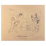 Lithographic Print Signed in plate and hand-signed "Picasso"