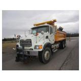 2007 Mack CV713 Granite Dump Truck with 11ft. Plow
