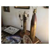 Vintage Trench Art Lamps