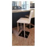 2 leather bar stools
