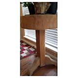Butcher Block on Pedestal
