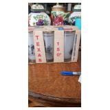 Shell Oil, Texas 150th Anniversary Sesquicentennial Frosted Glasses Set