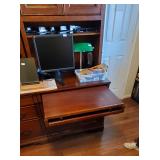 Keyboard drawer pull-out w/ writing surface