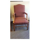 $25ea (2) Burgundy Upholstered Side Chairs
