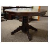 $125 42" Side Table, 28"H, Pedestal Base