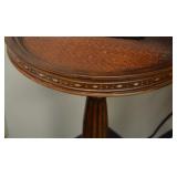Plant Stand Top has Basket Weave Pattern
