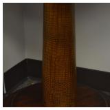 Faux Alligator Skin on table post