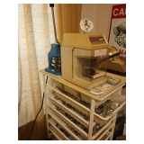 Button machine and supplies