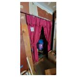 Shower Curtain w/ Matching Hooks & Rods