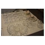 "Wedding Ring" by Fostoria Platinum Rimmed Stemware