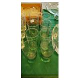 Green Ice Tea Glass Set