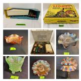 Amazing Carnival Glass, Trains and Toys Live Auction
