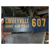 Coffeyville Army Air Field License Plate
