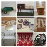 Furniture, Glassware, Collectibles, Crafts, Lawn & Garden, Tools, & More! - Bidding ends 7/22