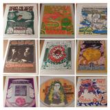 Decorative Wall Art and Classic Rock Posters - Bidding Ends 9/30 at 7PM