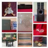 Rosewood Dining, Bose, Marantz, Art, Dolls, Metal Auto Signs, Etc..