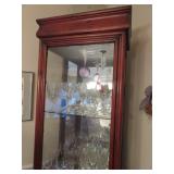 Curio cabinet and beautiful crystal