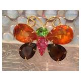 Flamboyant Butterfly Brooch 