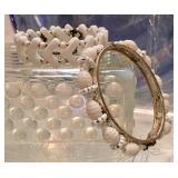 Miriam Haskell Milk Glass 