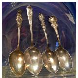Sterling NE Souvenir Spoons