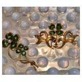 Art Nouveau 14K Gold Pins