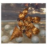 18K Italy Bouquet Brooch