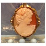 1/20 10K Gold Shell Cameo 