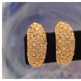 Christian Dior Pave Earrings