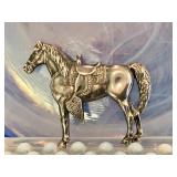 Sterling Equestrian Brooch 