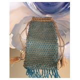 Art Deco Micro Bead Crochet Bag