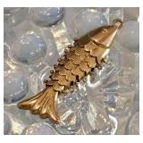 14K Gold Fish Pisces Charm