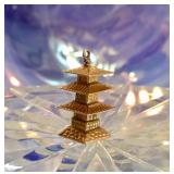 14K Gold Pagoda Temple 