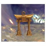 14K Gold Torii Gate Charm