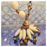 Trifari Milk Glass Bracelet 