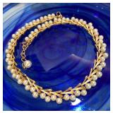 Trifari Faux Pearl Choker