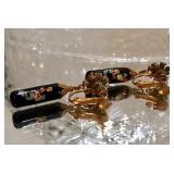 Millefiori Art Glass Earrings