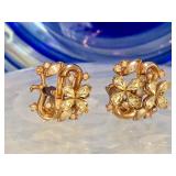 Crown Trifari Injured Earrings