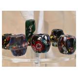 Murano Millefiori Glass Beads