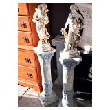 Signed Mexico Sculptures with Columns