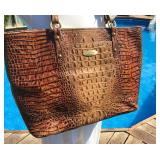 Brahmin Truffle Python Bag