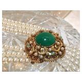 Faux Pearl AB Rhinestone 