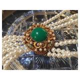 Glass Green Cabochon