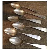 Circa 1886 Coin Silver Spoons
