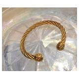 Joan Rivers Gold Plate Rope Bracelet 