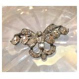 Antique Eisenberg Rhinestone Brooch 