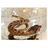 Snake Rhinestone Pin 