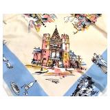 Vintage Souvenir Silk Scarf 