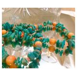 Miriam Haskell Polished Rock Necklace 