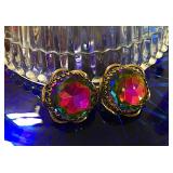 Heliotrope Watermelon Stone Earrings