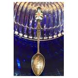Sterling Enamel Souvenir Spoon 